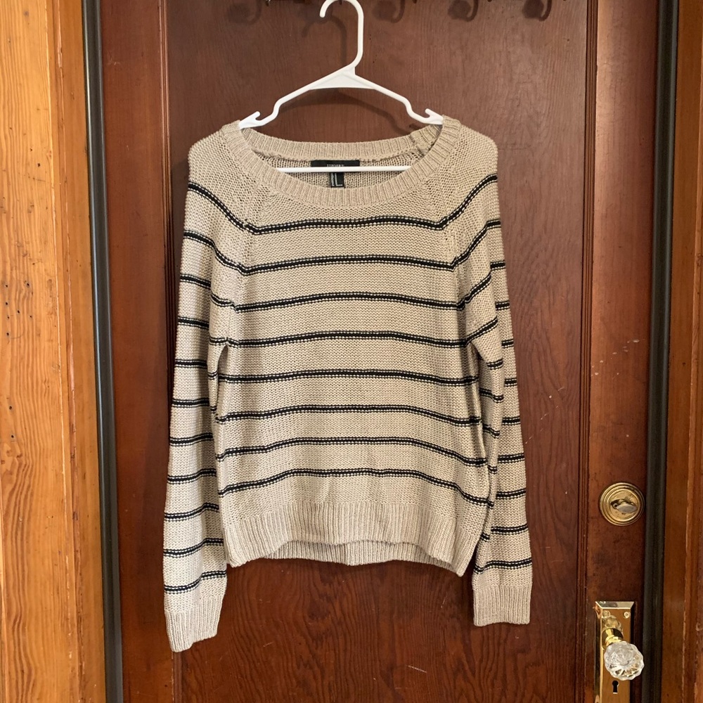 Striped knit sweater